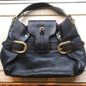 Jimmy Choo Black Leather Tote Bag